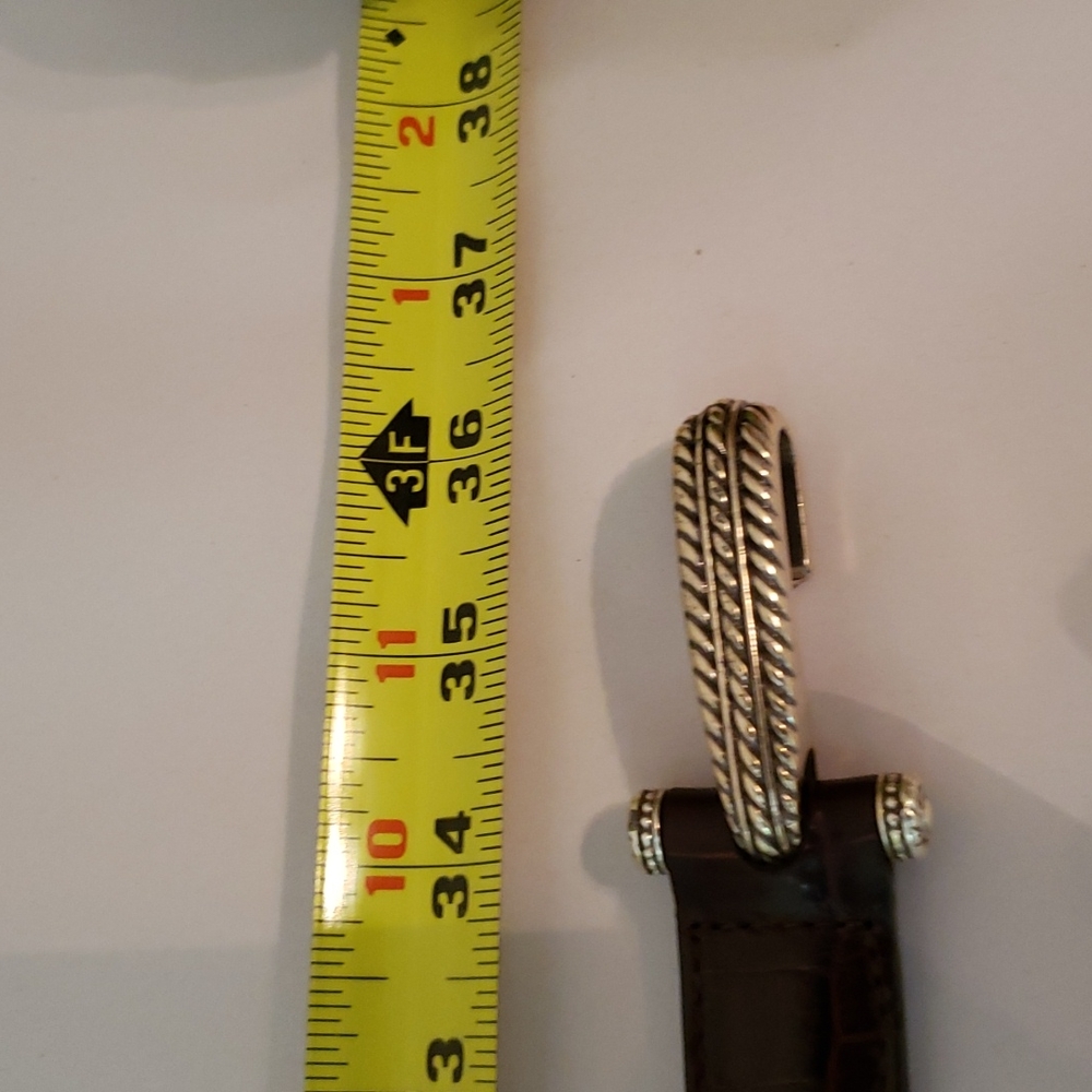 NWT Brighton belt size 36in long. Very sharp looking with the gold  and brown. - Picture 4 of 8